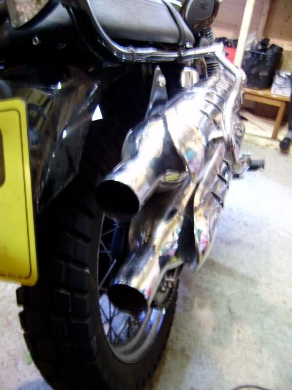 2011 scram, baffles out, etc. Triumph Rat Motorcycle Forums