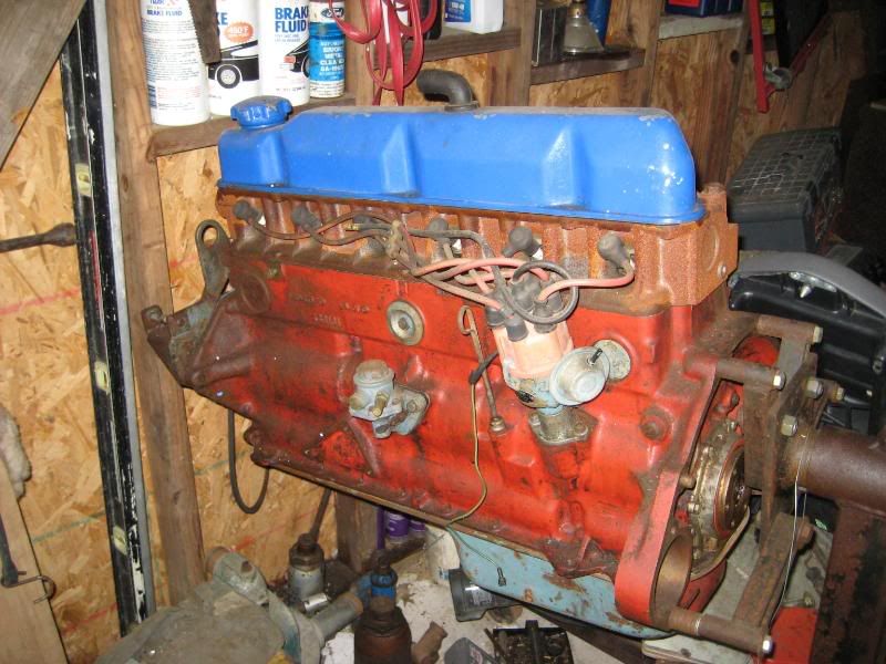  engine still on the stand in the garage. was matched to a volvo penta 
