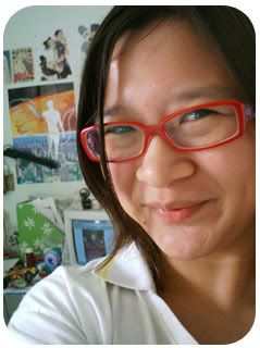 red glasses