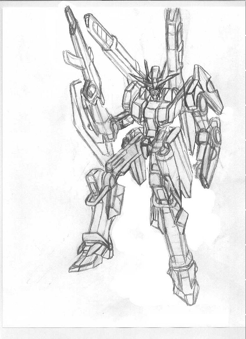 drawing gundam