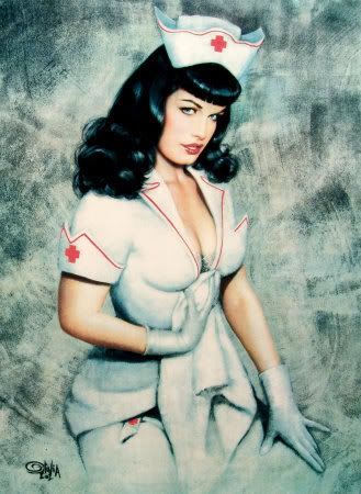 bettie paige nurse pin up Pictures, Images and Photos