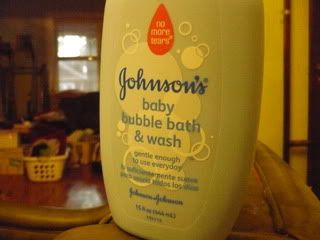 Johnson and Johnson bubble bath and body wash