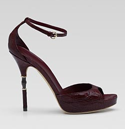 Gucci roma - crocodile ankle strap platform Gucci roma - crocodile ankle strap platform