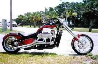 v8 chopper bike