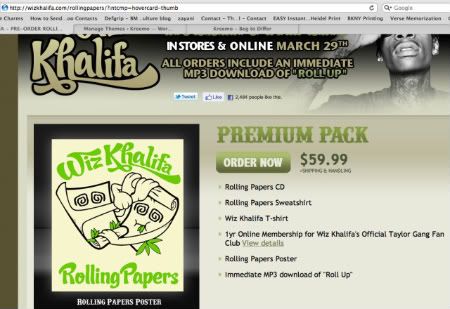 wiz khalifa rolling papers poster. Official Wiz Khalifa Rolling