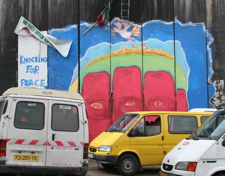 Pictures and Graffiti on the Israeli wall