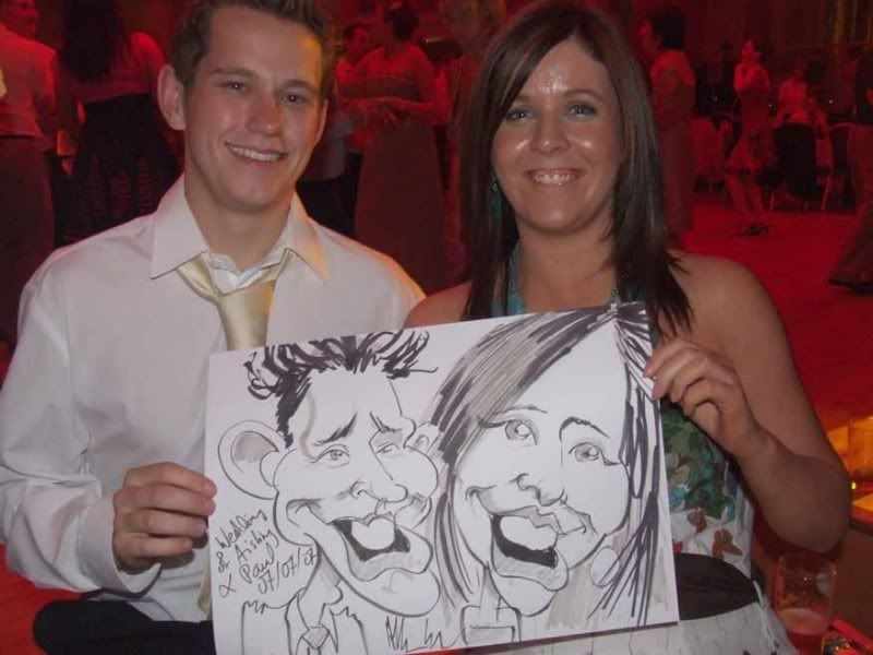 Wedding caricatures are the perfect entertainment for your guests!