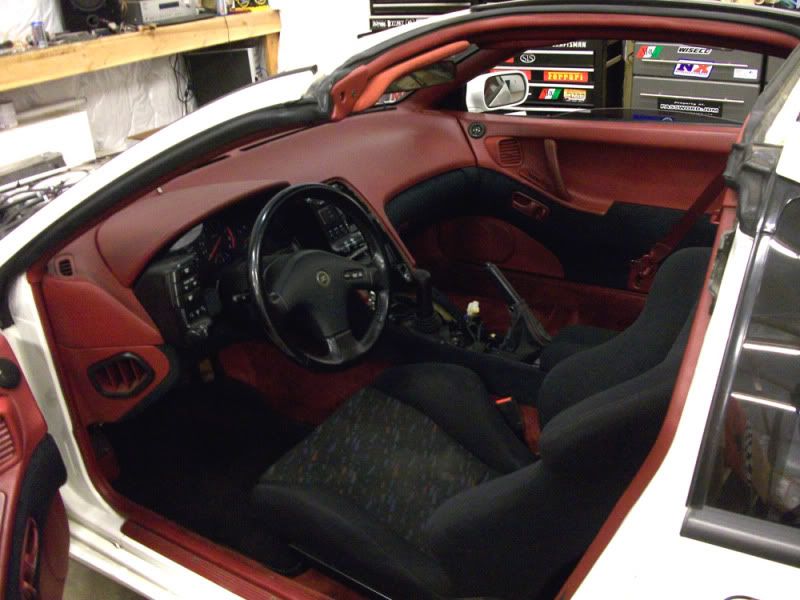 1990 Nissan 300zx red interior #6
