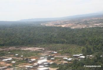 Aerial view of slash-and-burn agriculture in the Amazon. Photo by: Rhett A. Butler. 