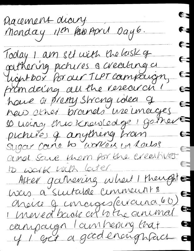 Placement diary day six | Char's Blog