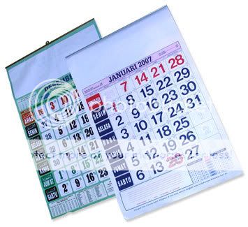 kalender 2007 gaya biasa