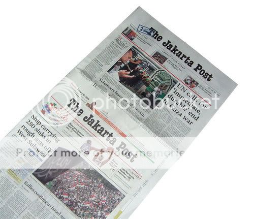 the new layout of the jakarta post
