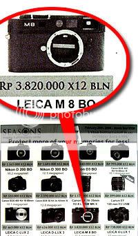 kamera kreditan leica m8