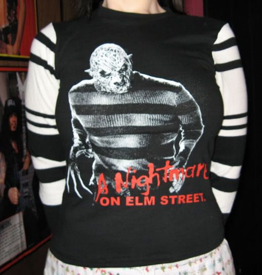 freddy krueger striped t shirt