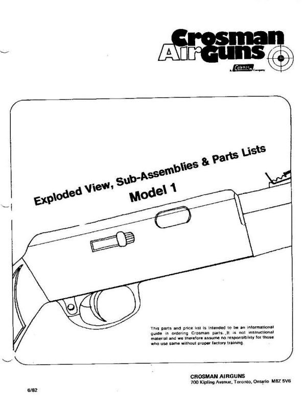 crosman model 1 rifle - Canadian Airgun Forum